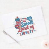 ZWITSERLAND VAN VRIJWILLIGERLIJKE PARTIJEN VIERKANTE STICKER (Envelop)