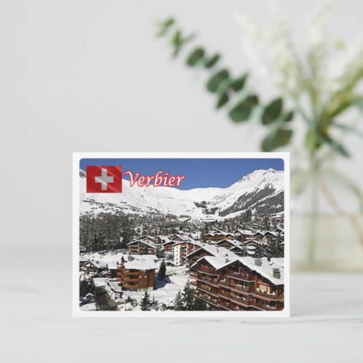 Zwitserland - Verbier - Briefkaart (Staand voorkant)