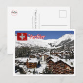 Zwitserland - Verbier - Briefkaart (Voorkant / Achterkant)