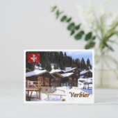 Zwitserland - Verbier - Briefkaart (Staand voorkant)