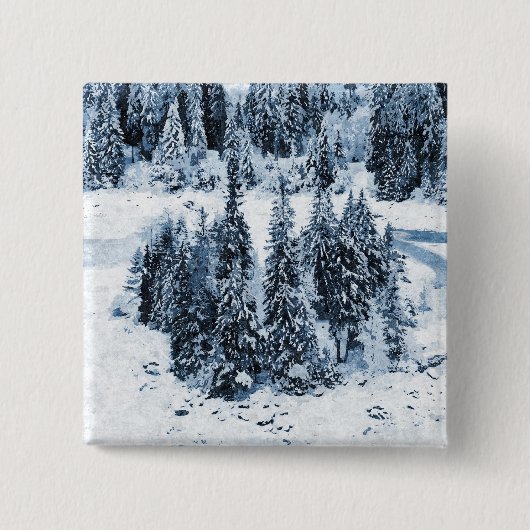 Zwitserland Vierkante Button 5,1 Cm (Voorkant)