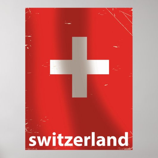 Zwitserland Vintage-poster Poster (Voorkant)