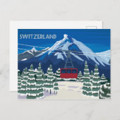 Zwitserland Vintage Travel Briefkaarten (Voorkant / Achterkant)