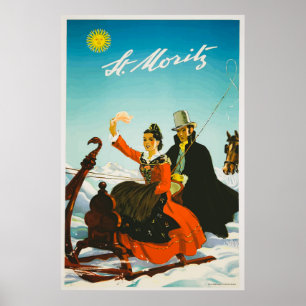 Zwitserland Vintage Travel Poster