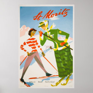 Zwitserland Vintage Travel Poster