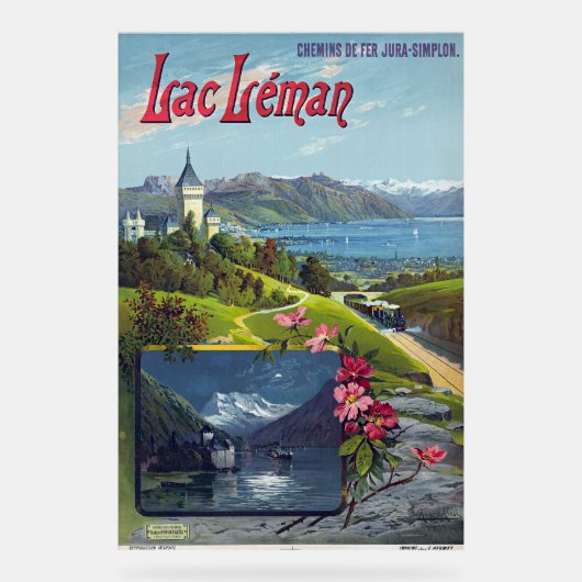 Zwitserland Vintage Travel Poster (Voorkant)