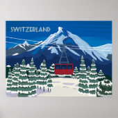 Zwitserland Vintage Travel Poster (Voorkant)