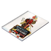 Zwitserland Vintage Travel Poster Notitieboek (Linkerzijde)