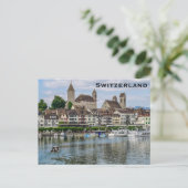 Zwitserland Vintage Travel Tourism Add Briefkaart (Staand voorkant)