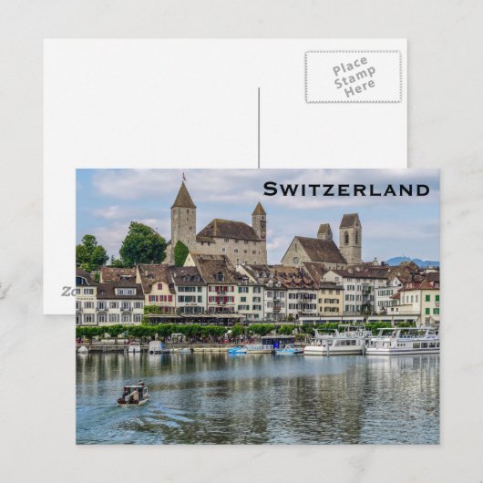 Zwitserland Vintage Travel Tourism Add Briefkaart (Voorkant / Achterkant)