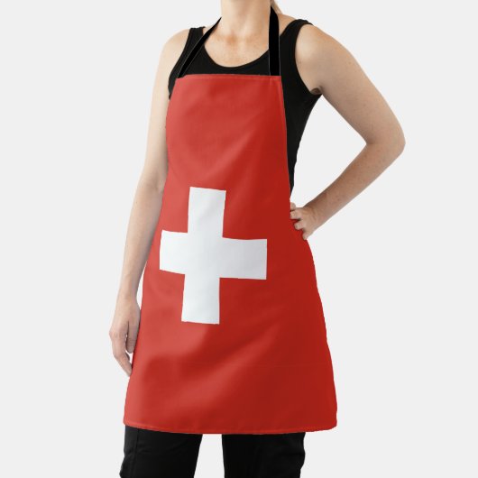 Zwitserland vlag All-Over Print Apron Schort (Insitu)