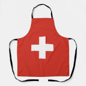Zwitserland vlag All-Over Print Apron Schort (Voorkant)