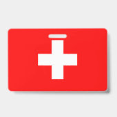 Zwitserland Vlag Badge (Achterkant)