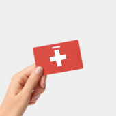 Zwitserland vlag badge (Handheld)