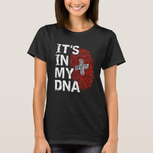 Zwitserland vlag Het zit in mijn DNA Zwitserse wor T-shirt