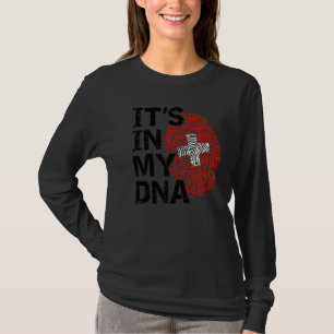 Zwitserland vlag Het zit in mijn DNA Zwitserse wor T-shirt