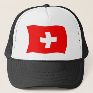 Zwitserland Vlag Hoed Trucker Pet