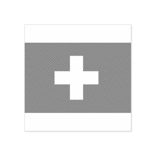 Zwitserland vlag Hout Art Stamp Rubberstempel