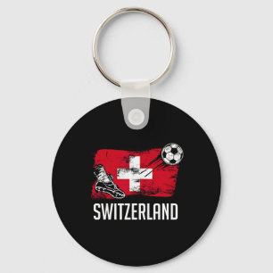 Zwitserland Vlag Jersey Zwitserse Voetbalteam Zwit Sleutelhanger