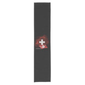 Zwitserland vlag korte tafelloper (Voorkant)