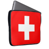 Zwitserland Vlag Laptop Sleeve (Voorkant Rechts)