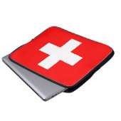 Zwitserland Vlag Laptop Sleeve (Voorkant onderkant)