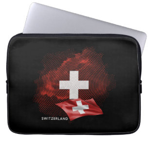 Zwitserland vlag laptop sleeve