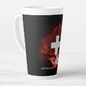 Zwitserland vlag latte mok (Linkerhoek)