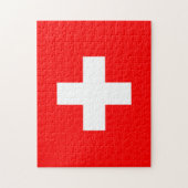 Zwitserland Vlag Legpuzzel (Verticaal)