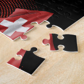 Zwitserland vlag legpuzzel (Zijkant)