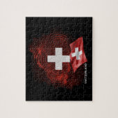 Zwitserland vlag legpuzzel (Verticaal)