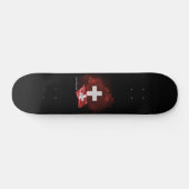Zwitserland vlag persoonlijk skateboard (Horizontaal)