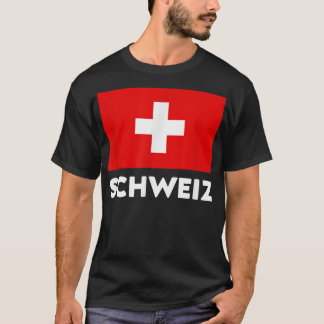 Zwitserland Vlag Schweiz Suisse Swiss White Red T-shirt