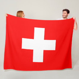 Zwitserland Vlag Schweiz Zwitsers Europa Patriotti Fleece Deken