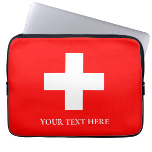 Zwitserland Vlag Schweiz Zwitsers Laptop Sleeve
