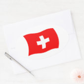 Zwitserland Vlag Sticker (Envelop)