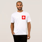 Zwitserland Vlag T-shirt (Voorkant volledig)