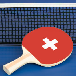 Zwitserland vlag tafeltennisbatje