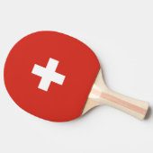 Zwitserland vlag tafeltennisbatje (Zijkant)