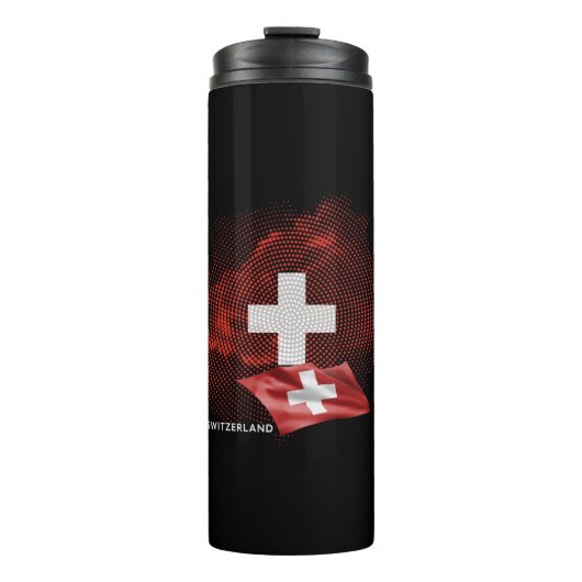 Zwitserland vlag thermosbeker (Voorkant)