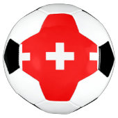 Zwitserland Vlag Voetbal (Gedraaid)