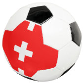Zwitserland Vlag Voetbal (Drie kwart)