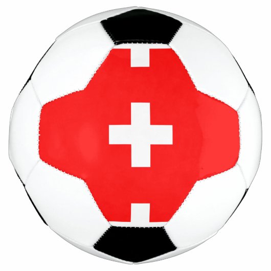 Zwitserland Vlag Voetbal (Voorkant)