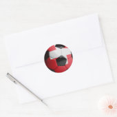 Zwitserland vlag Voetbal Ronde Sticker (Envelop)