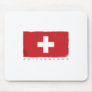 ZWITSERLAND Vlag voor Zwitserse Lover Muismat