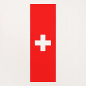 Zwitserland Vlag Yogamat (Achterkant)
