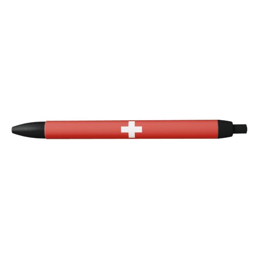 Zwitserland vlag zwarte inkt pen (Voorkant)