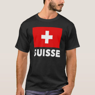 Zwitserland Vlag Zwitserland Schweiz White Red T-shirt