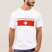 Zwitserland vlag Zwitserland zwitserland T-shirt (Voorkant)
