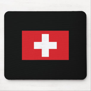 Zwitserland Vlag Zwitserse Kleding Wandelen Skiën Muismat